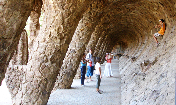 Interior of Parc Güell from Antoni Gaudi must see in Barcelona